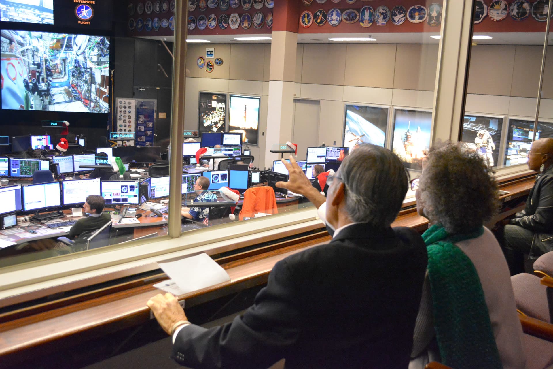 President Blake in ISS Control Room