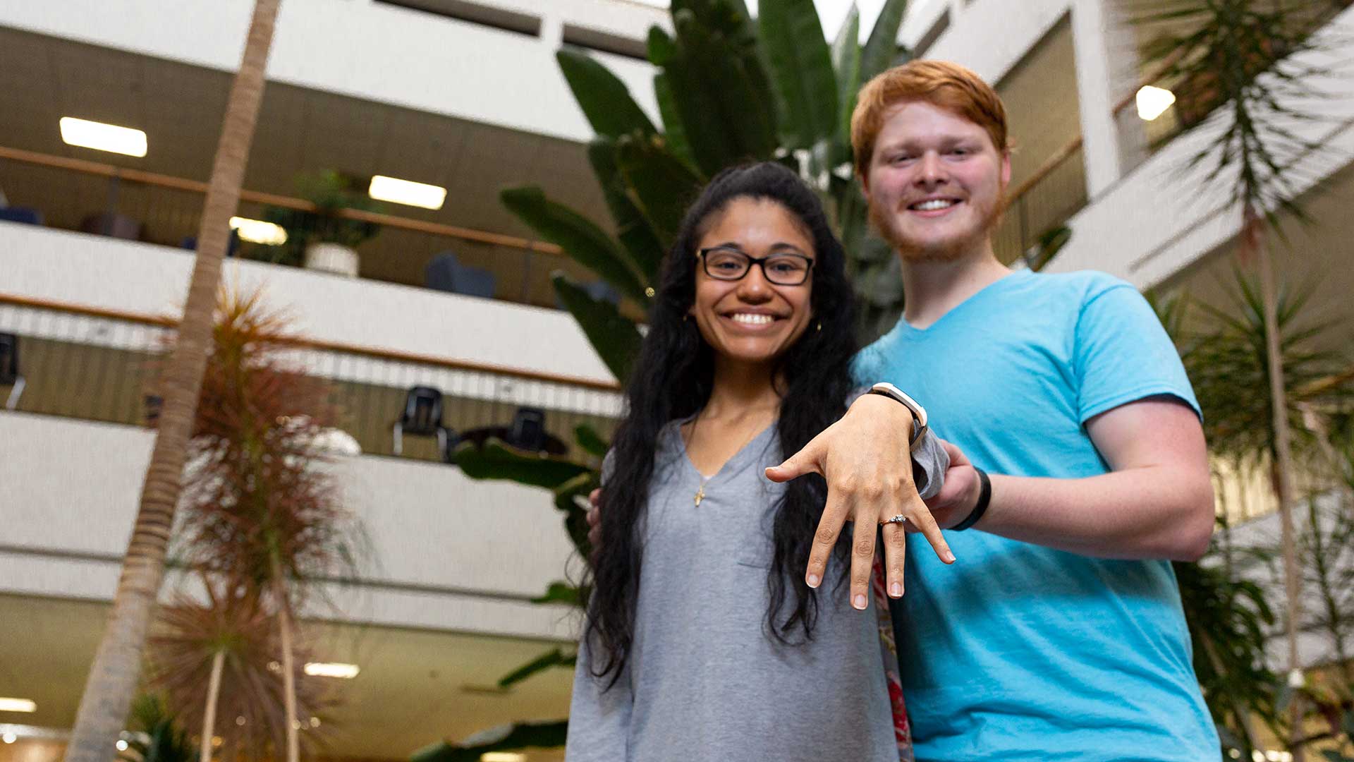 She said yes: Couple's romance blossomed at UHCL