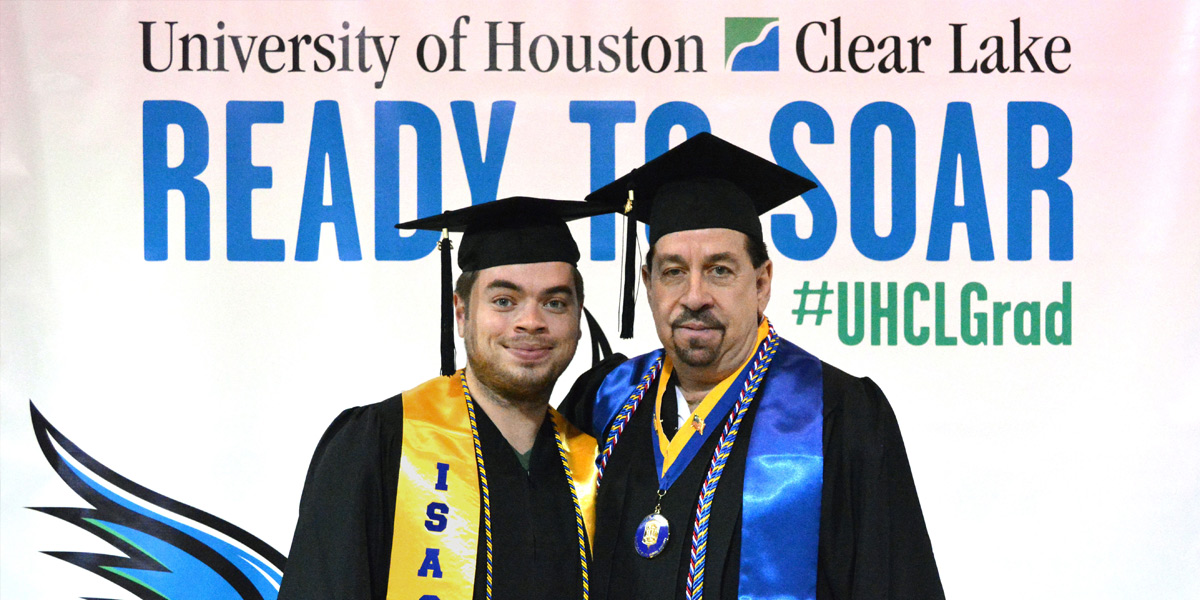 Like father, like son at UH-Clear Lake Commencement