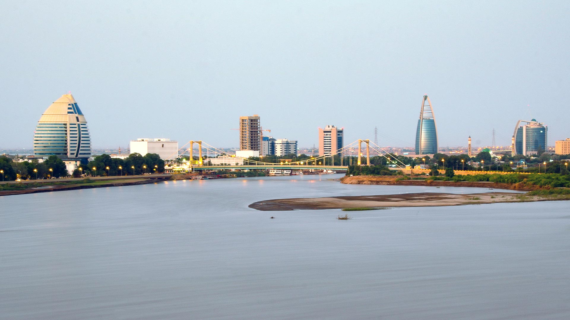 Buildings and water in Sudan