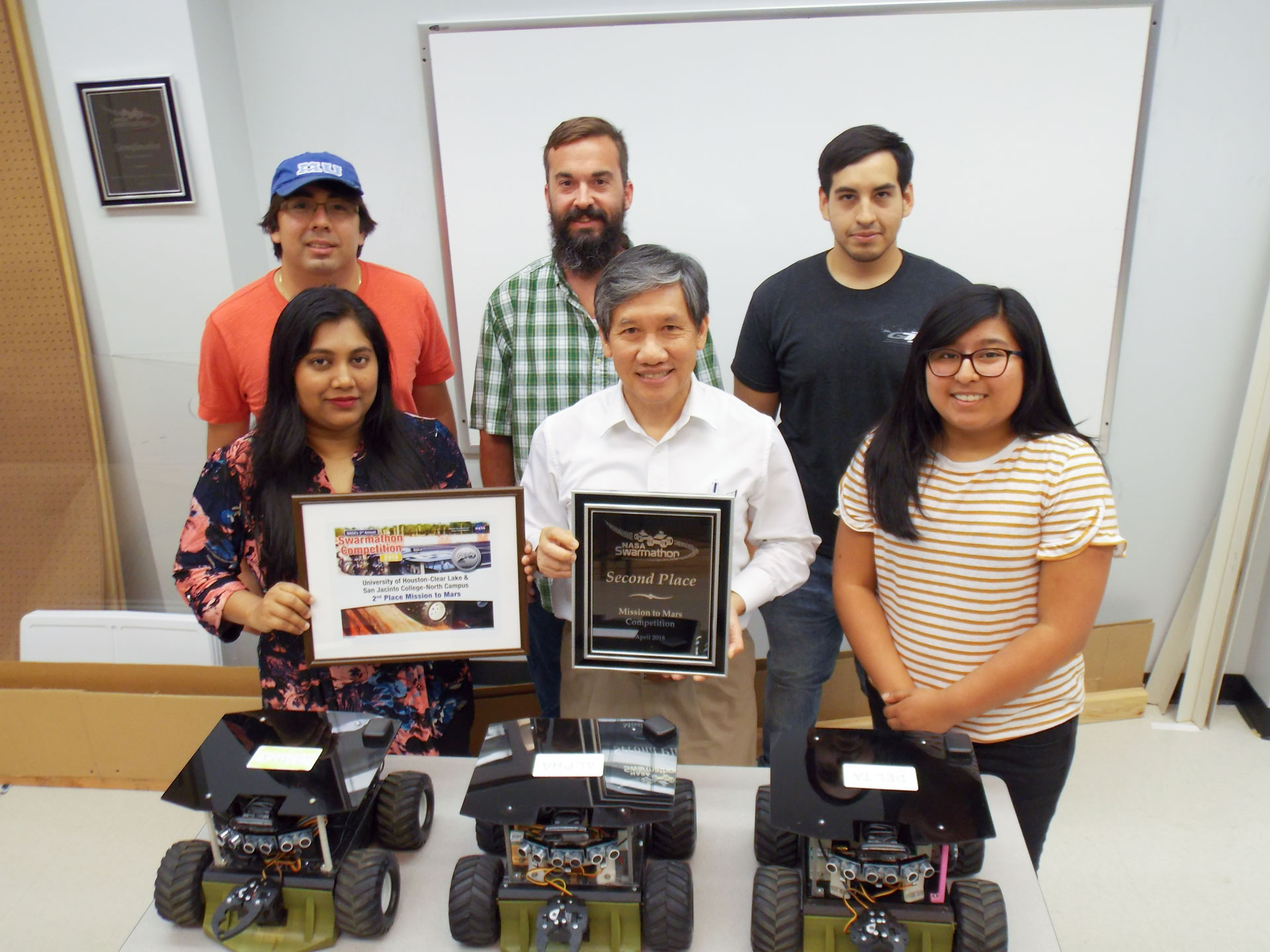 Team wins second place at third-annual NASA Swarmathon